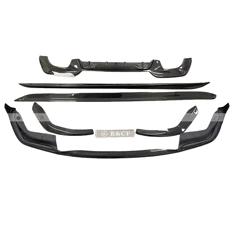 MP Style Carbon Fiber Body Kit Front Lip Side Skirts Diffuser for BMW 3 Series G20 2020-2021