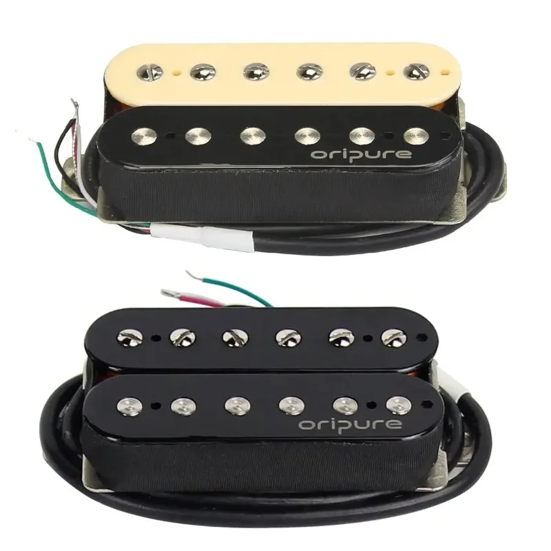 OriPure PHZ5 Alnico5 Large Double Pickup, Electric Guitar Double Double Pickup, Black and White Zebra Three Colors
