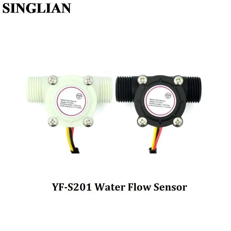 YF-S201 Water Flow Sensor Flowmeter Hall Flow Sensor Water Control Liquid Flow 1-30L/min 2.0MPa Sensor Switch