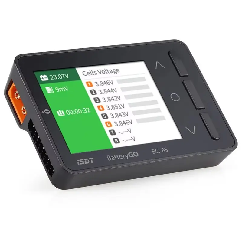L62A ISDT Battery Checker Battgo BG-8S Smart Battery Checker Fast Function For Model Aircraft Battery Voltage
