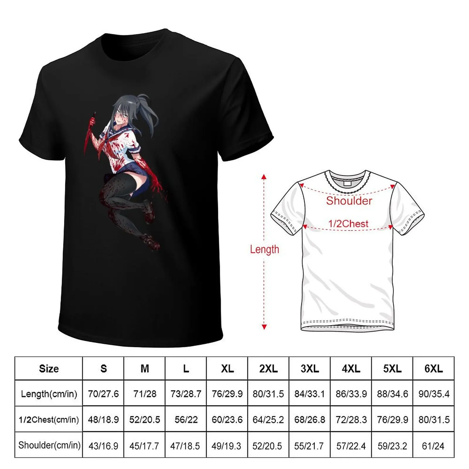 Ayano Aishi T-Shirt Plus Size Basic Short Sleeve Top