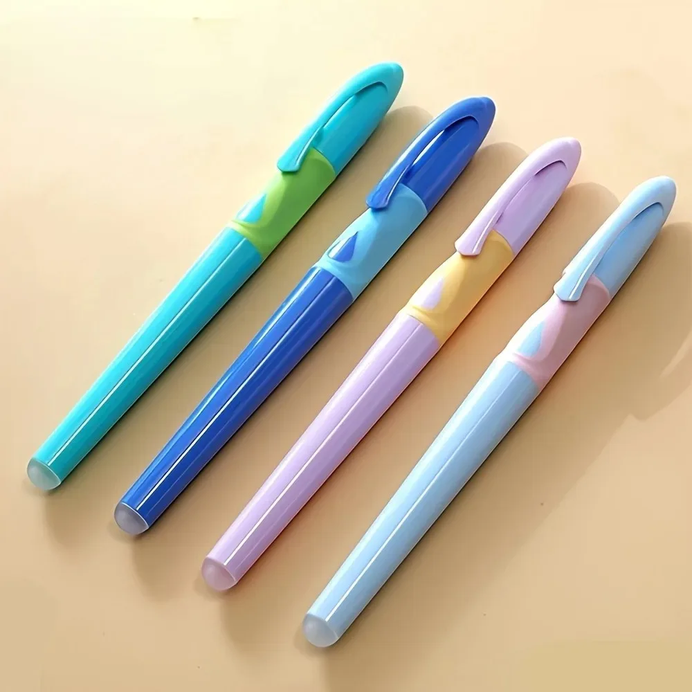

5pcs erasable pen set, including 2 erasable pens, 1eraser, and 2 blue replacement cores, for smooth writing and comfortable grip