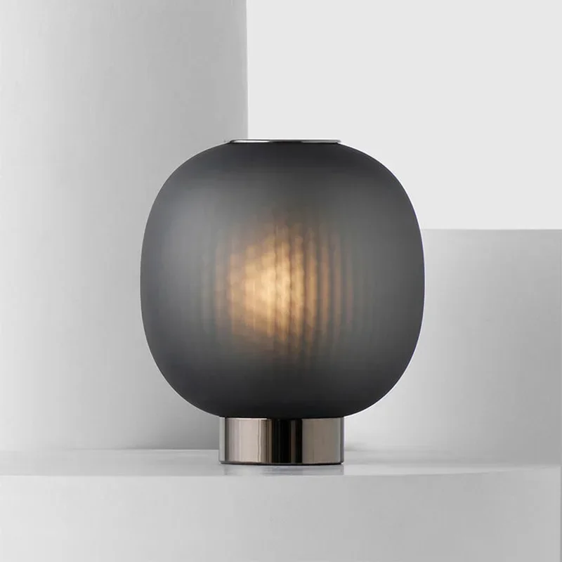 New Black Glass Table Lamp Nordic Design Lamps Home Decor Hanging Light for Living Room Bedroom Beside Lamp Led Luxury Luminaire