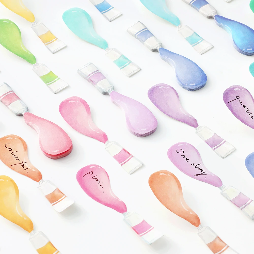 100 قطعة من سلسلة لوحة الألوان Ins رسالة ملاحظات لاصقة علامات القراءة ملصقات مؤشر عشاق القراءة اللوازم المكتبية المدرسية