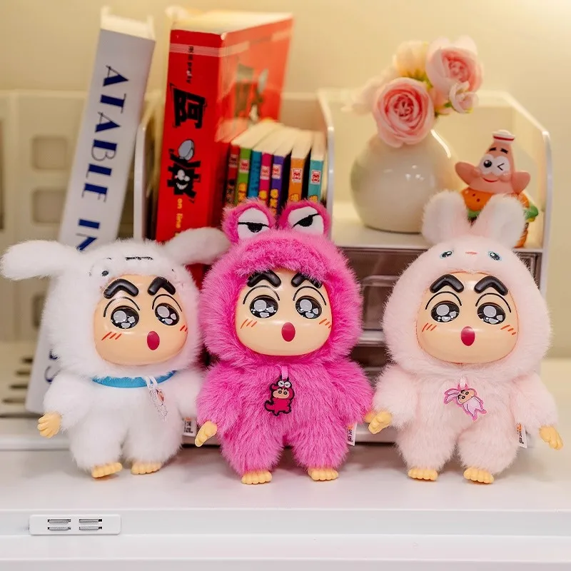 

Original Crayon Shin chan Plush Blind Box Doll Pendant Cartoon Anime Periphery Desktop Ornament Keychain Children's Toy Gift