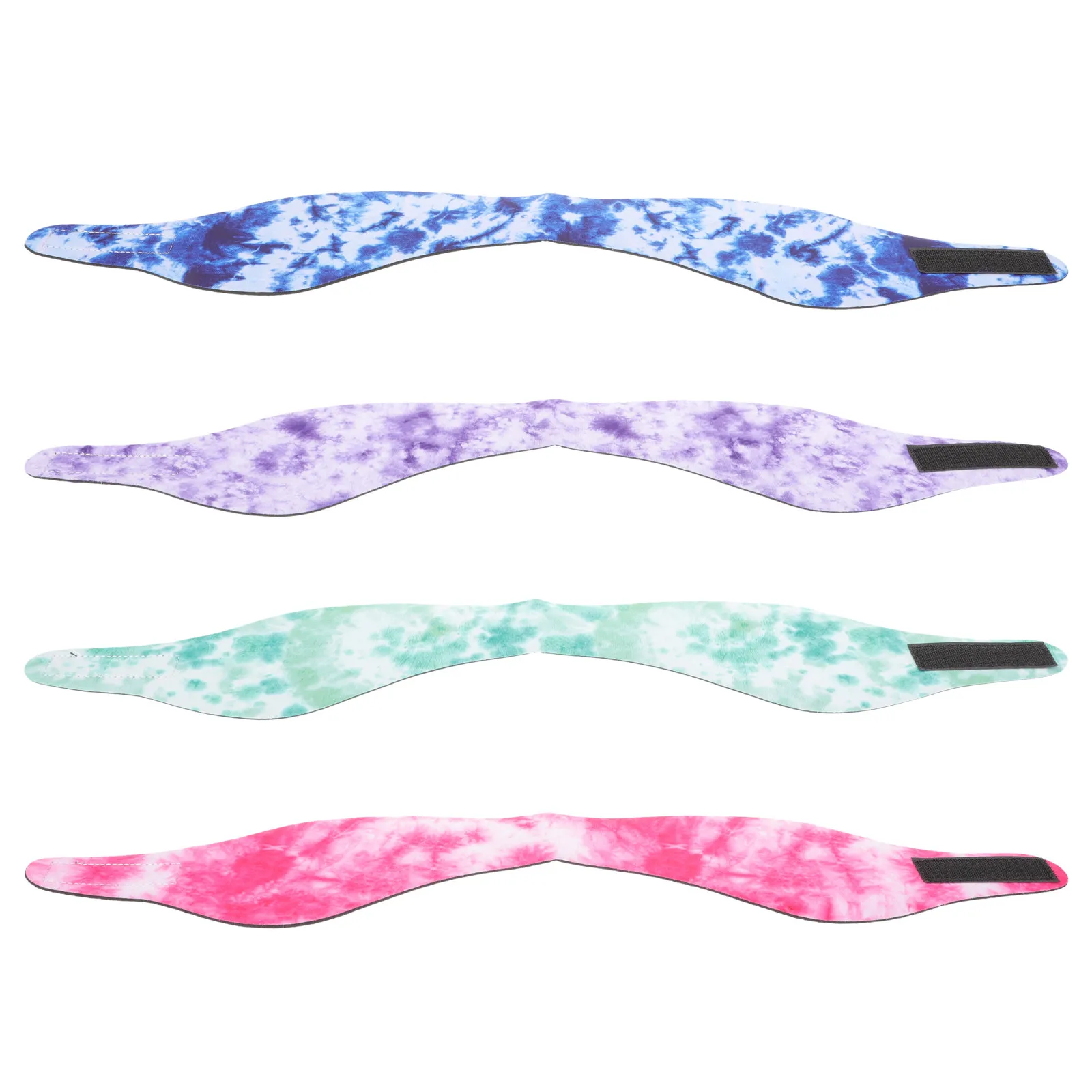 

4pcs Swimming Ear Headb SBR Material Kids Women Bathing Ear Cover Elastic Adjustable Protector For Shower Swim Cap