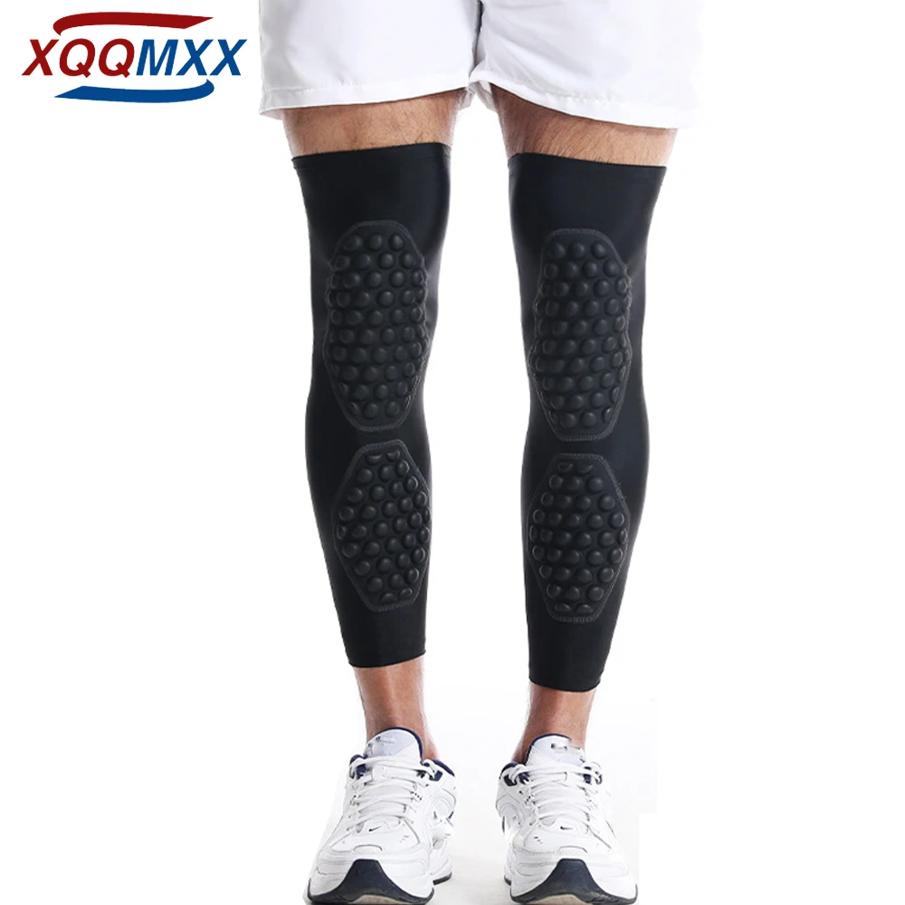 

1Pcs Knee Calf Padded Compression Leg Sleeve Thigh Sports Protective Gear Shin Brace Support for Football Basketball Running