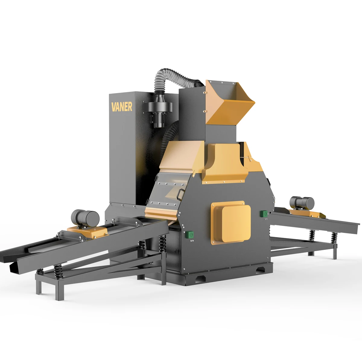 New Product VANER Manufacture Output up to 800-1200 Kg/day Electric Waste Cable Wire Granulator Crusher Recycling Machine