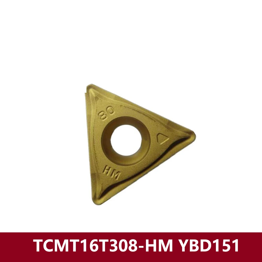 Original TCMT16T308-HM YBD151 Machine Carbide Inserts TCMT16T308 TCMT 16T308 HM TCMT16T3 TCMT3(2.5)2-HM CNC Lathe Cutting Tools