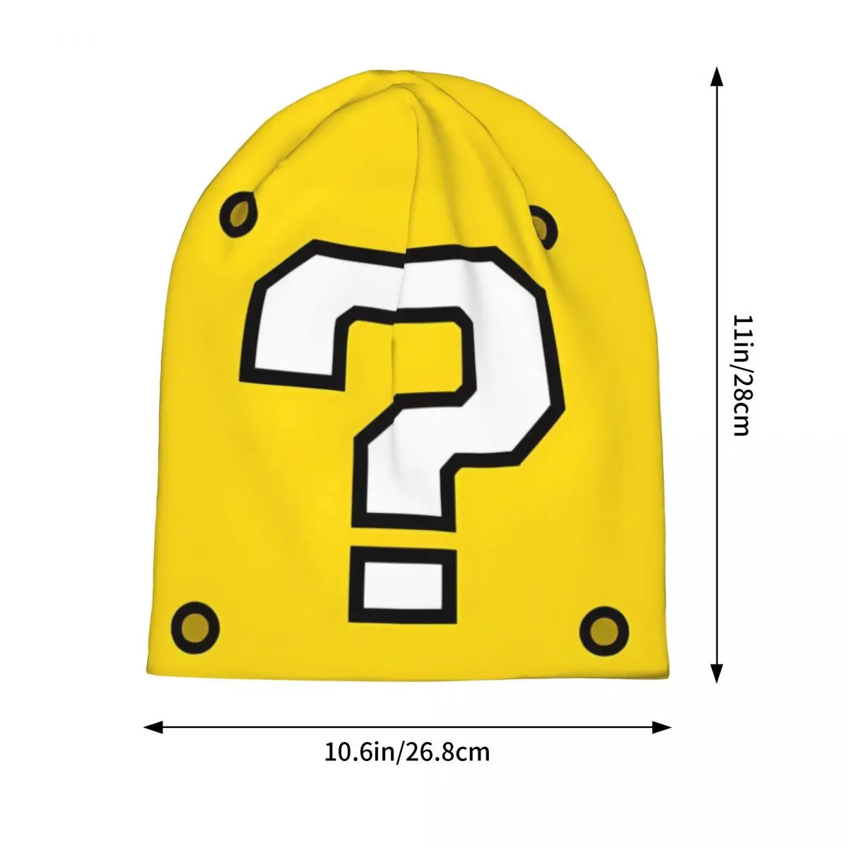 Question Block Game Skullies Beanies Hats Fashion Men Women Outdoor Cap Warm Multifunction Bonnet Hat