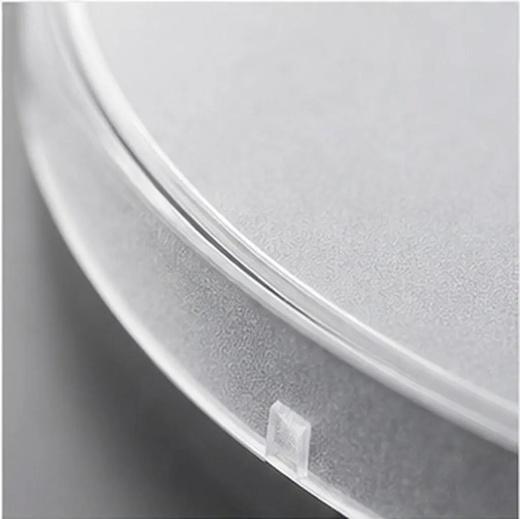 2Pcs Removable Clear Acrylic Lamp Shade Dust Cover Round Protector Ceiling Pendant Light Shade Replacement Dustproof Cap