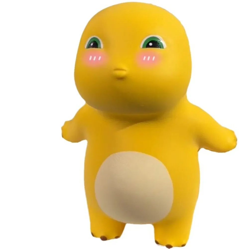 Dinosaur Figure Little Milk Dragon Decompress Toys Squeeze Toys Slow Rebound Milk Dragon Squeeze Toy Yellow Cartoon Doll