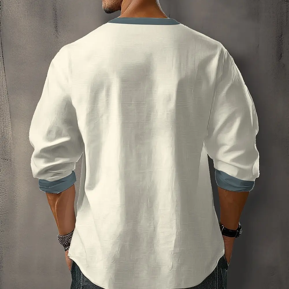 Men's casual short sleeved shirt with striped print, men's daily commuting clothes, top size