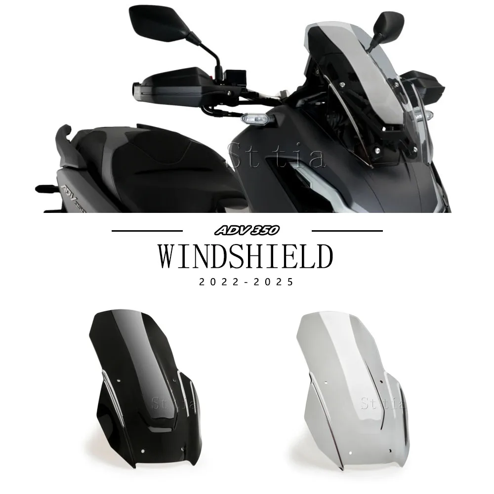 

Motorcycle Accessories Windshield Windscreen Wind Shield Screen Deflector Spoiler Protector For Honda ADV 350 Adv350 2022 2023