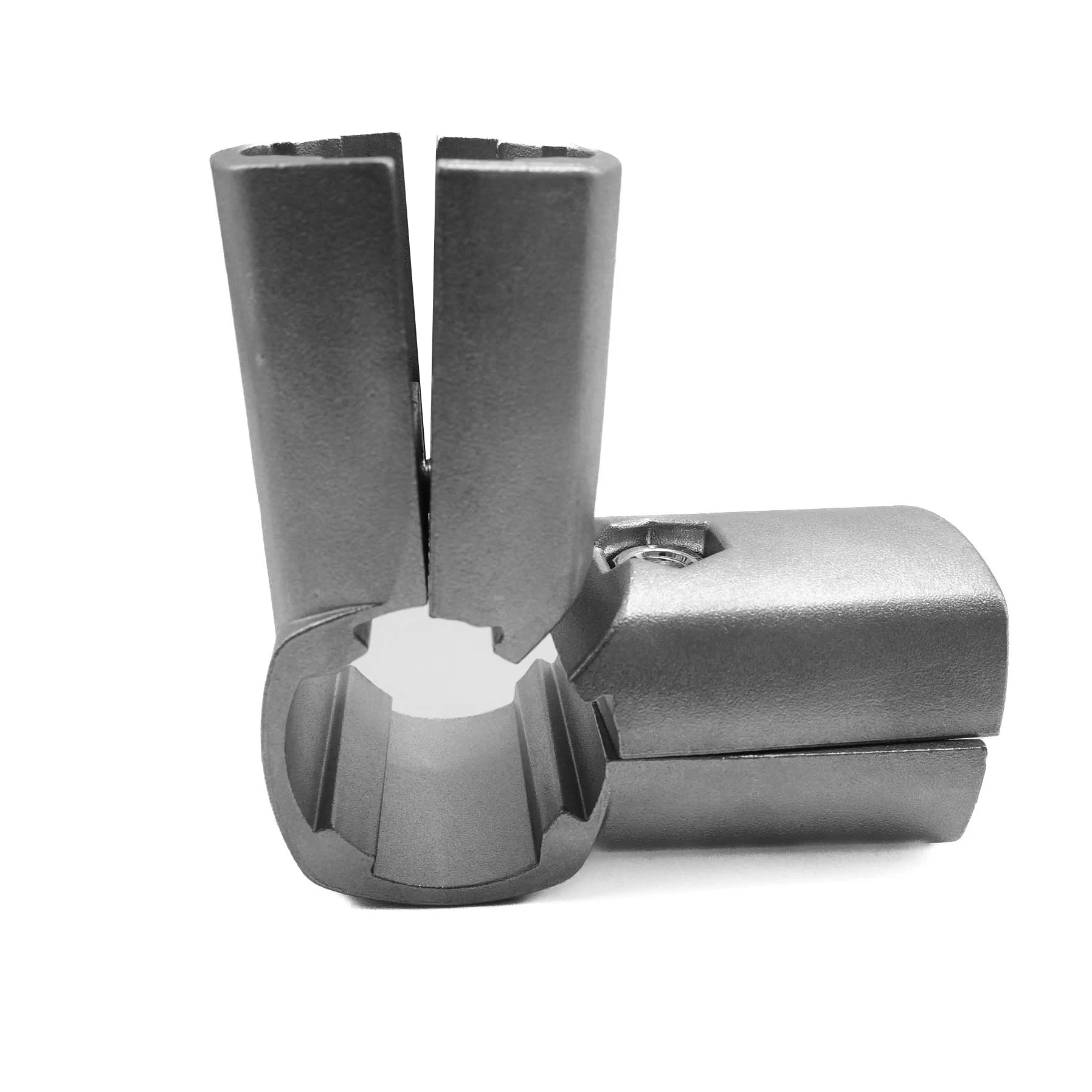 Industrial 90 Degree L Shape 28mm Three-way Connector Aluminum Pipe Joint