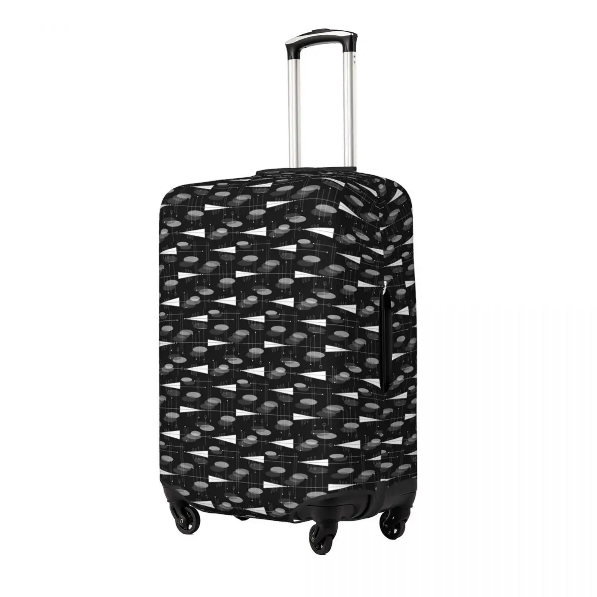 

Mid-Century Atomic Space Age Suitcase Cover Protection Elastic Travel Luggage Protector Covers for 18-32 Inch