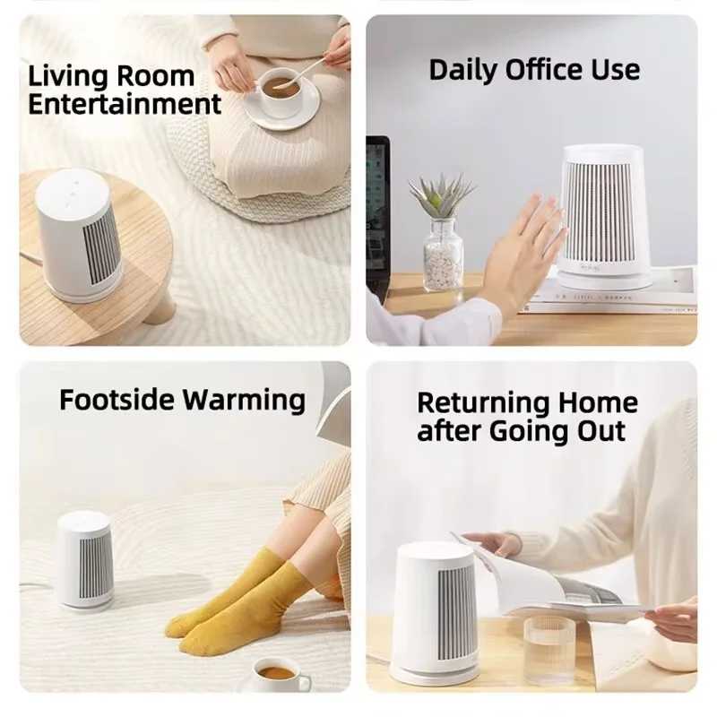 Xiaomi Mijia Desktop Electric Heaters 220V Home Room 600W PTC Ceramics Heating Mini Household for Winter Radiator Machine