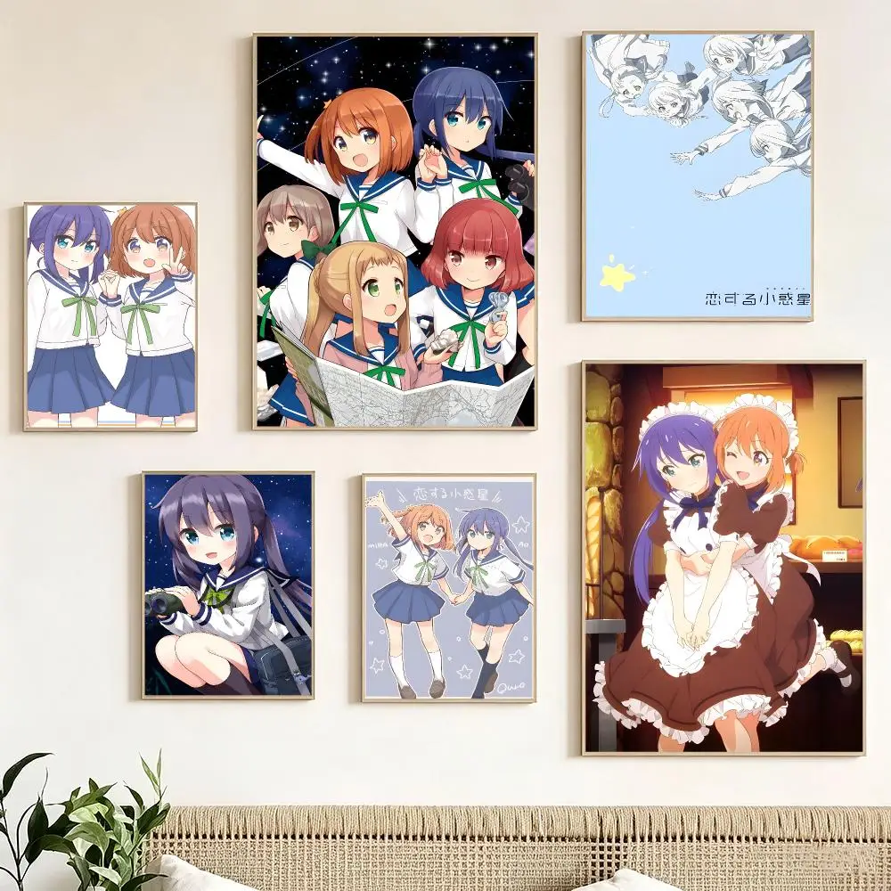Anime Asteroid in Love Poster Pegatina artistica HD autoadhesiva impermeable para salon dormitorio