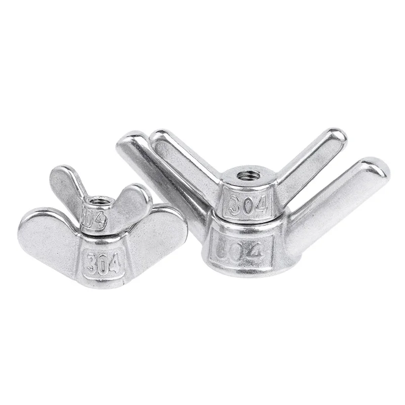 304 A2 Stainless Steel Special-shaped Hand Screw Nut Butterfly Wing Nuts Claw Nut M4 M5 M6 M8 M10 M12 M14 M16 M18 M20 M24