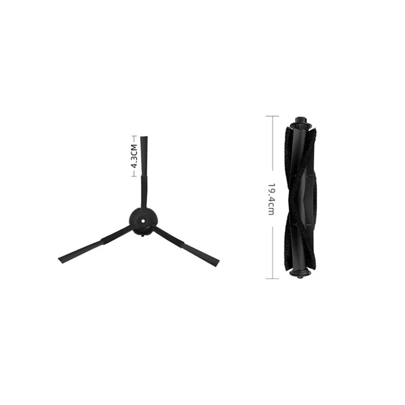 Основная щетка для пылесоса, основная щетка для замены основной щетки для робота-пылесоса Neabot N2, пластиковые детали