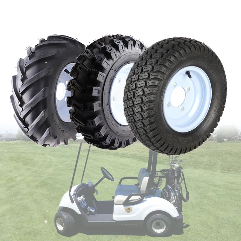 ATV 16 Inch Wheels 16x6.50-8 Tubeless Tire 101mm*4 Stud For Golf Cart Snowplow Lawn Mower Farm Vehicle Tool Car Tyre Accessories