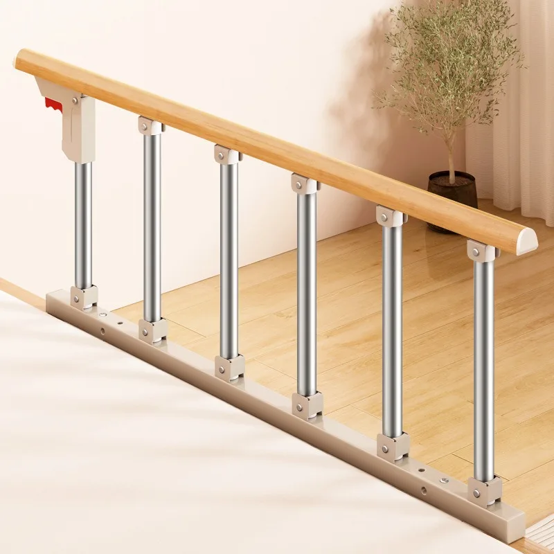 Elderly bed protective fence, patient get up and get up aid unilateral baffle, household bedside armrest folding