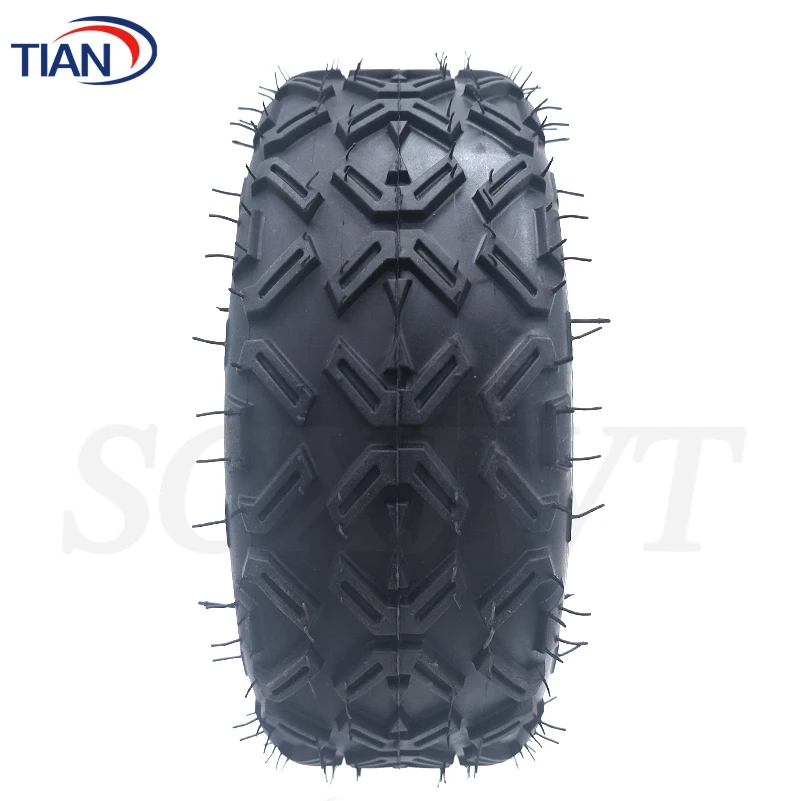 10x4.00-6 Off-Road Vacuum Tire with Air Valve for Electric Scooter 10 Inch 3.50-6 90/65-6 Widened Wear-resistant Tubeless Tyre