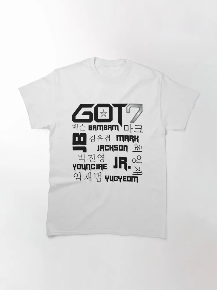 

Классическая футболка GOT7, повседневные футболки с круглым вырезом, уличная одежда, новые модные футболки