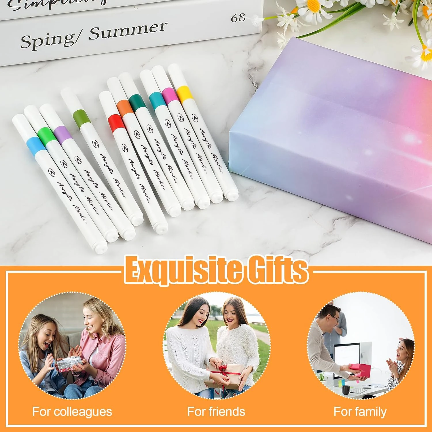 

12 - 80 Color Acrylic Markers For Kids Acrylic Paint Pens Water-Based Markers Set For Children Gift Ceramic Glass Canvas Crafts