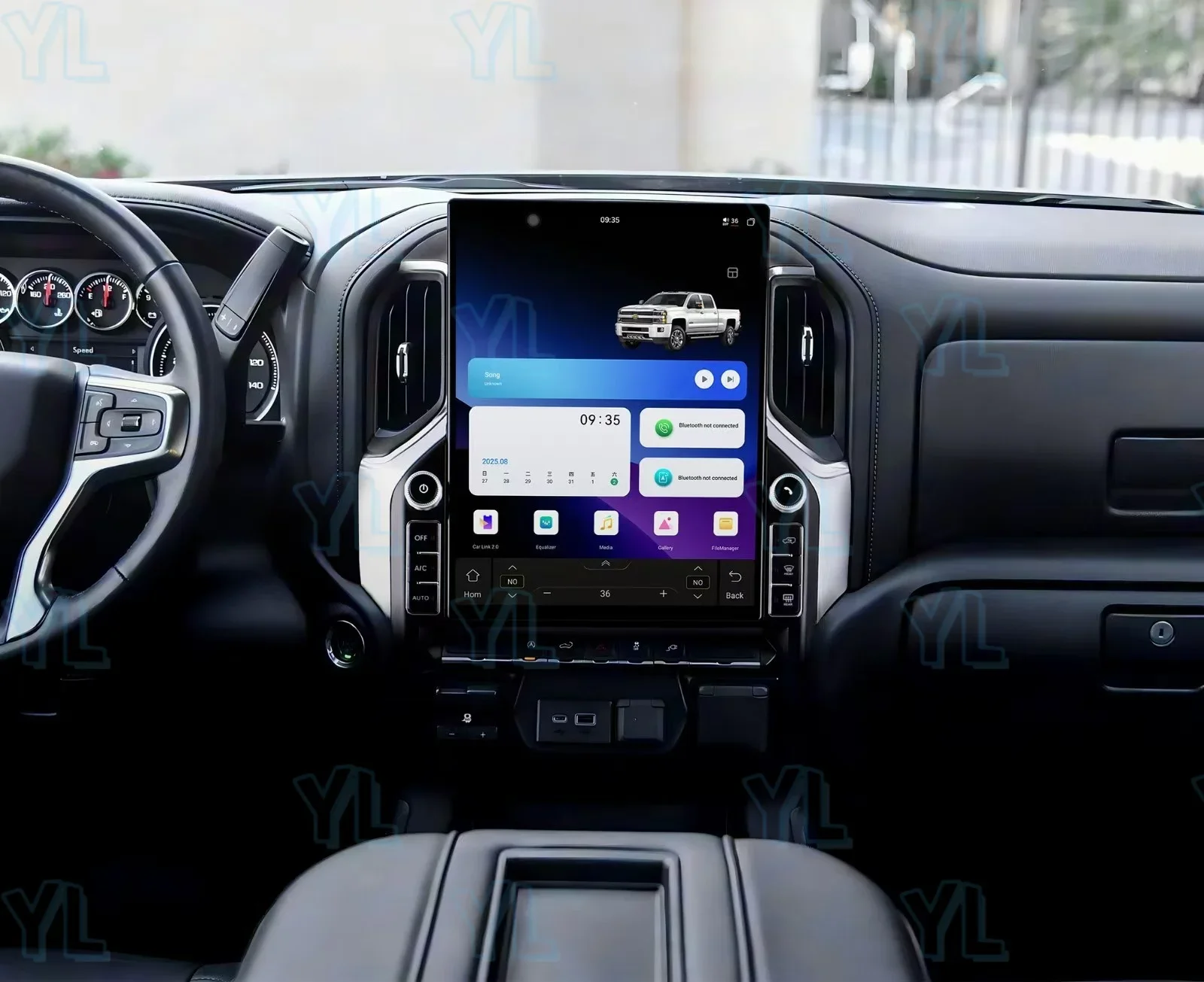 Android 14 Car Radio for GMC Sierra Denali Silverado 2019 2020 2021 2022 2023 Carplay Car Radio GPS Navigation Multimedia