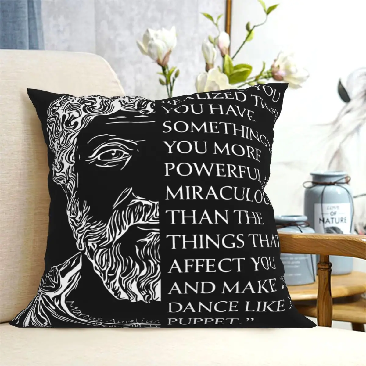 Stoicism Marcus Aurelius Stoic Cushion Pillow Cover Summer Throw Pillow Cover Cushion Cover Home Decoration Customizable