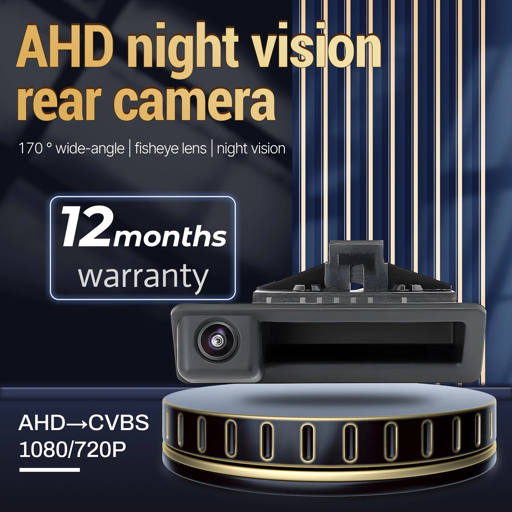 

Камера на ручке багажника для BMW 3 серии 5 серии X5 X6 E39 E60 E70 E82 E90 Автомобиль HD AHD 1080P Объектив «рыбий глаз» Автомобильный обратный резерв