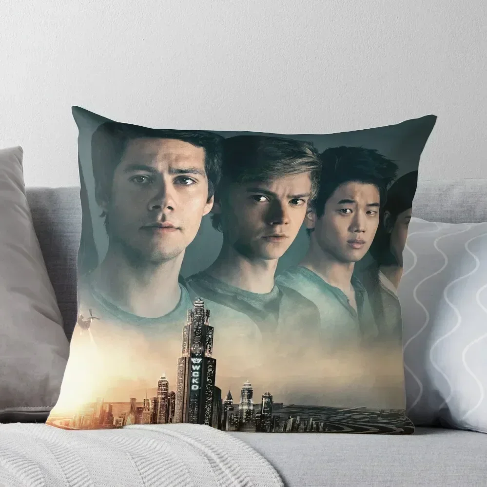 

Maze Runner: The Death Cure Poster Throw Pillow Sofas Covers Cusions Cover Bed pillowcases pillow
