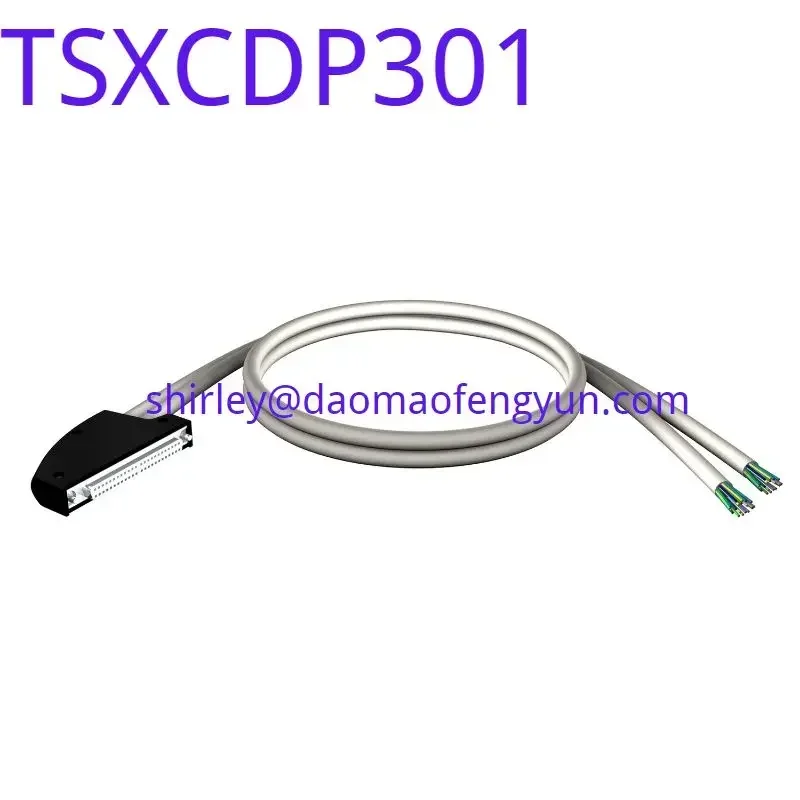 Brand New Original TSXCDP301, PLC IO cable, 3m 20 wire prefabricated cable, one end HE10 connector, single end plug harness