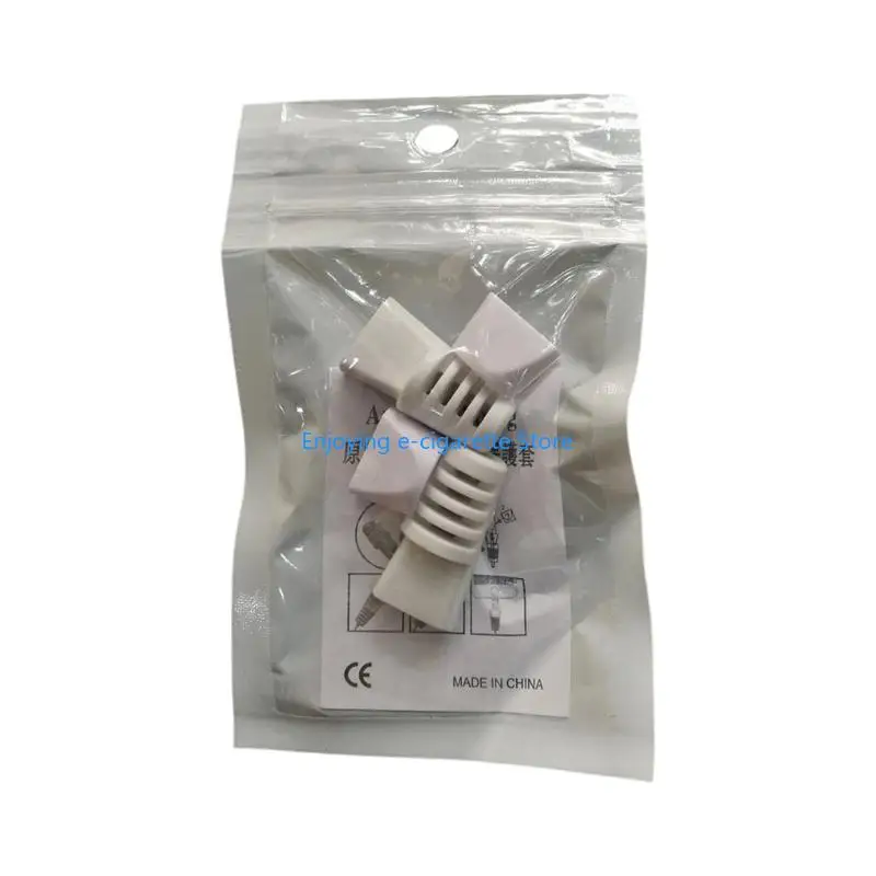 Silicone Charging Cable Protector Cord Protective Sleeve, Ribbed Cable Saver for Bend Strain Relief and Tidy Cable Storage Y4QF