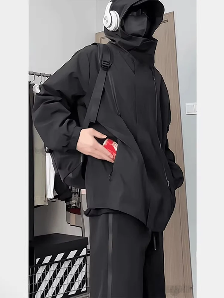 

Водонепроницаемая мужская куртка для активного отдыха, свободного кроя, для альпинизма, молодежная, модная, из полиэстера, осенняя коллекция