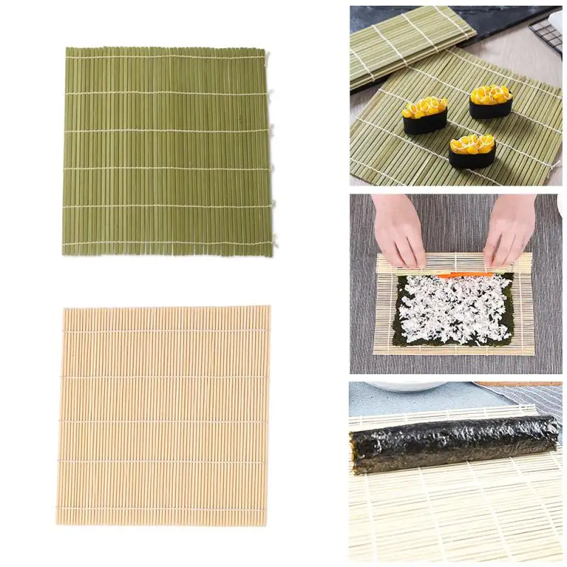 

27X27cm Sushi Tool Bamboo Rolling Mat DIY Onigiri Rice Roller Chicken Roll Hand Maker Kitchen Japanese Sushi Maker Tools