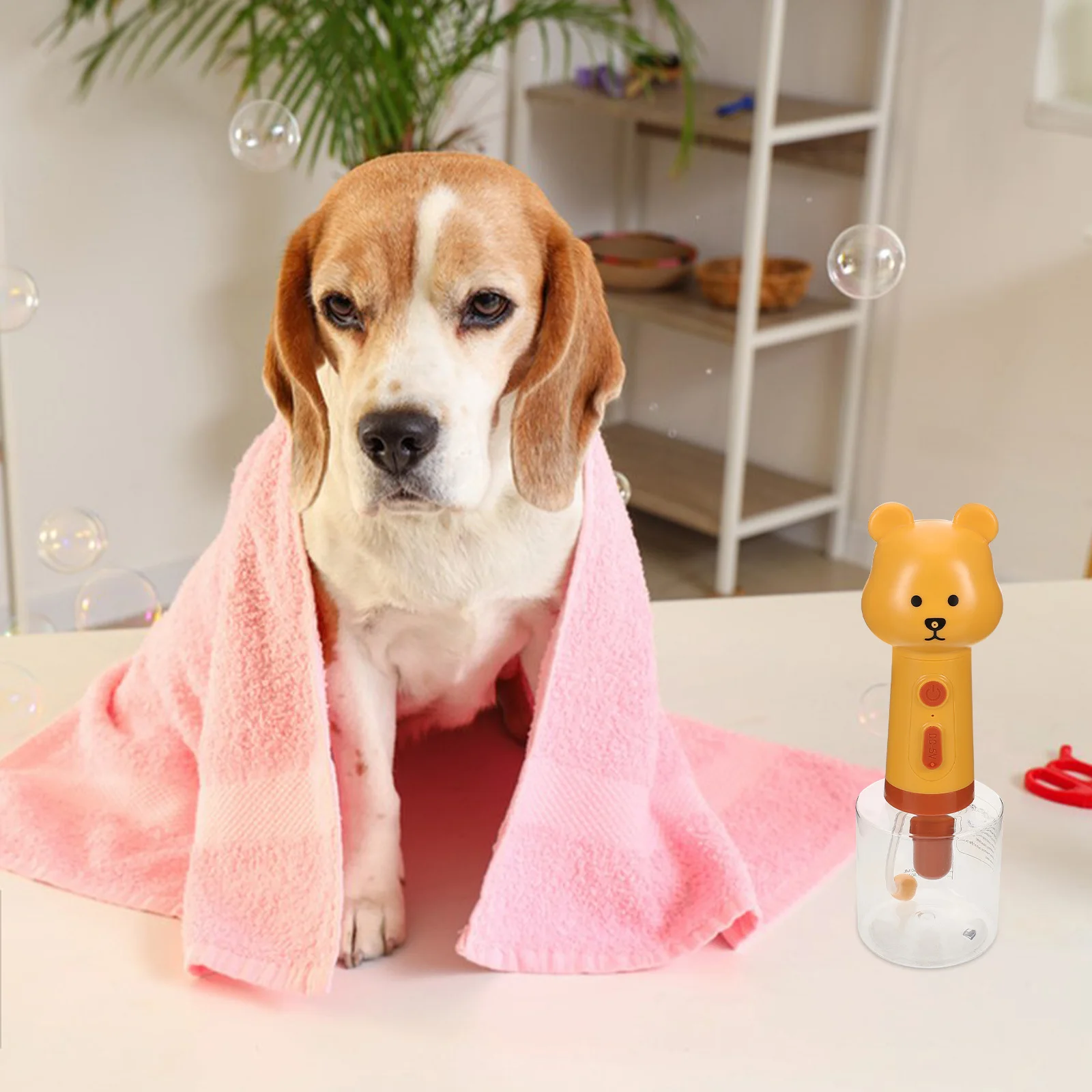 

Pet Bath Bubble Machine Automatic Rechargeable Quick Foaming Shampoo Dispenser Portable Handheld for Dogs and Cats