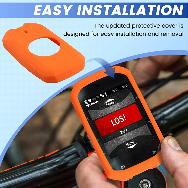 Funda de silicona para Garmin Edge 1050, carcasa trasera de silicona para Garmin Edge 1050