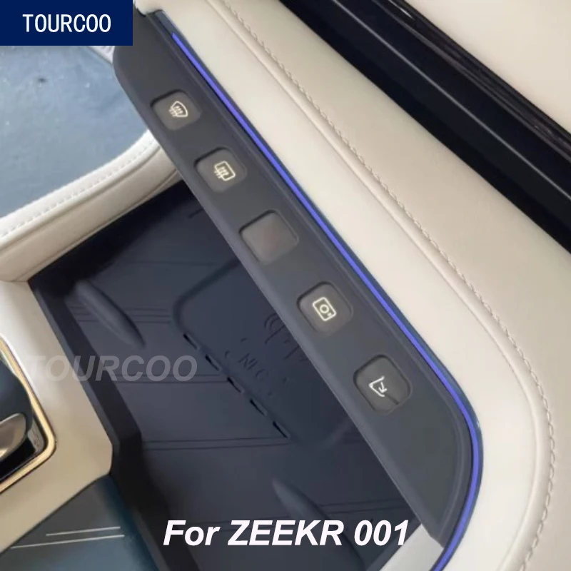 For ZEEKR 001 2021-2025 Center Console Silicone Button Panel Cover Air Conditional Button Protective Cover