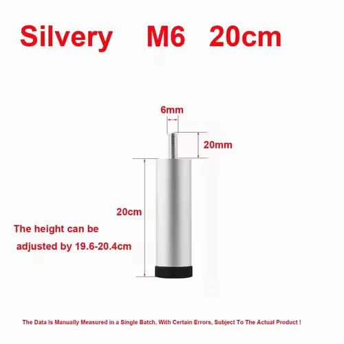M6 Furniture Height Increasing Foot Pads Washing Machines Refrigerators Shock-Absorbing Adjustable Support Legs - Image 20