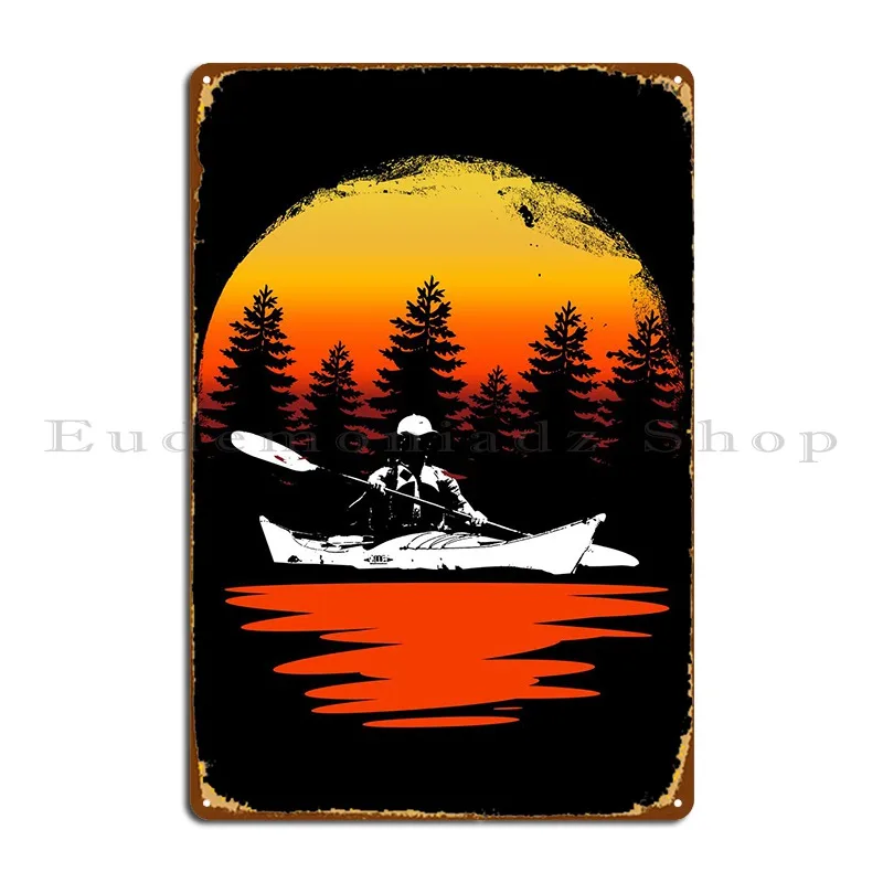 Kayak Sunset Metal Plaque Poster Club Party Home Create Printing Garage Tin Sign Poster