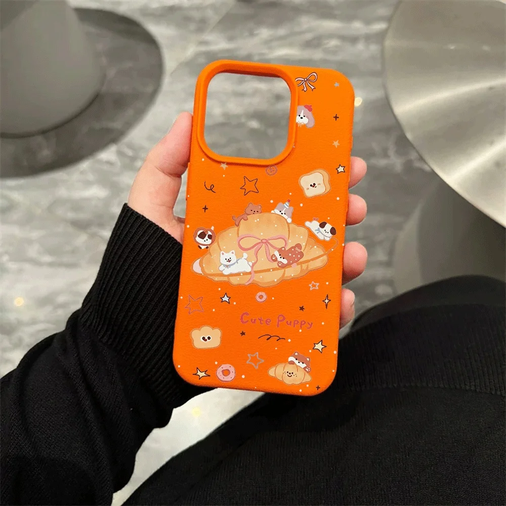 Cartoon-Brot-Tier-Handyhülle für iPhone 17 16 15 14 13 12 11 Pro Max 16 15 14 Plus 17 16 15 Pro 17Air Silikon-Matt-Abdeckung – Detail 6