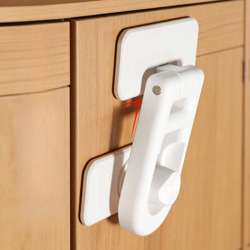 Drawer Cabinet Door Screen Window Universal Child Safety Lock, Multi-function No Punching Thickened ABS Buckle Protective Safe