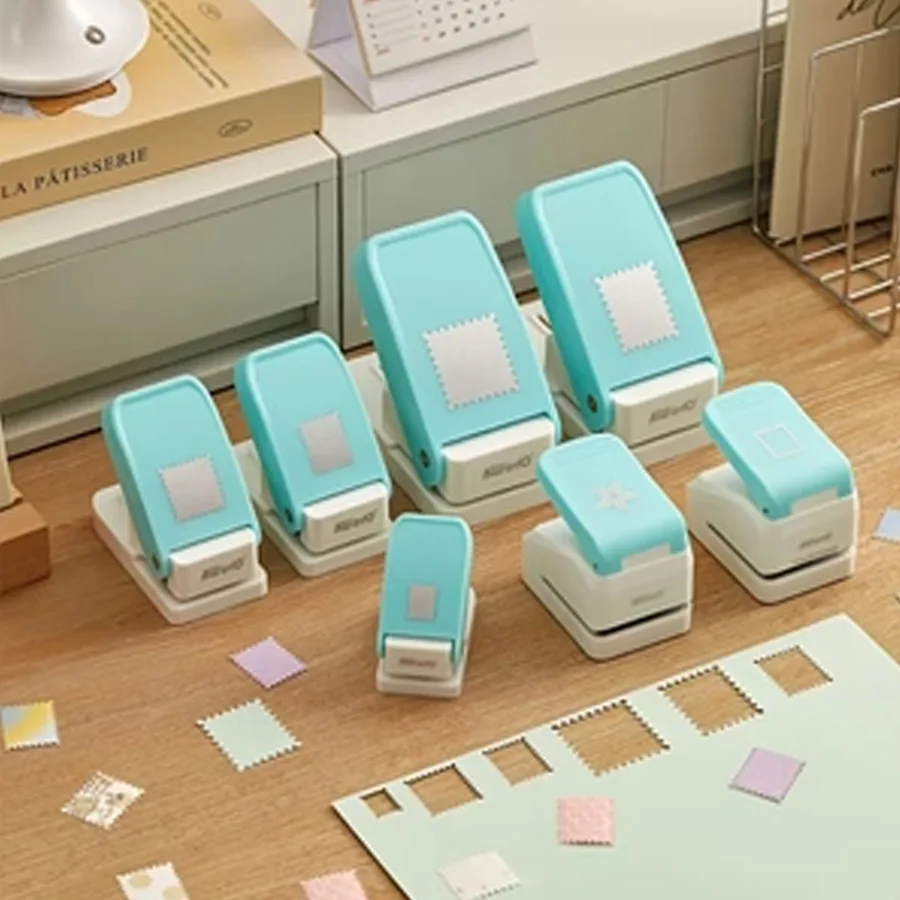 Stamp Hole Puncher 3D Stereo Embosser Labor Saving DIY Scrapbooking Journal Card Making for Students Handmade Decorations