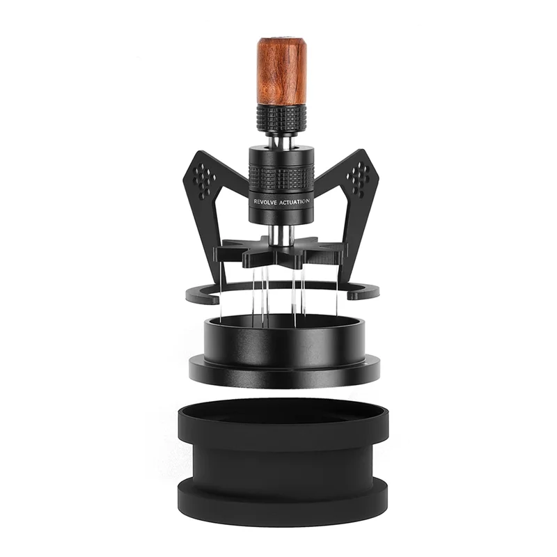 ABRE-Rotary Powder Dispenser Tool, Espresso Stirrer Dispensing Tool For Bars, 58MM 10-Pin Espresso Stirrer