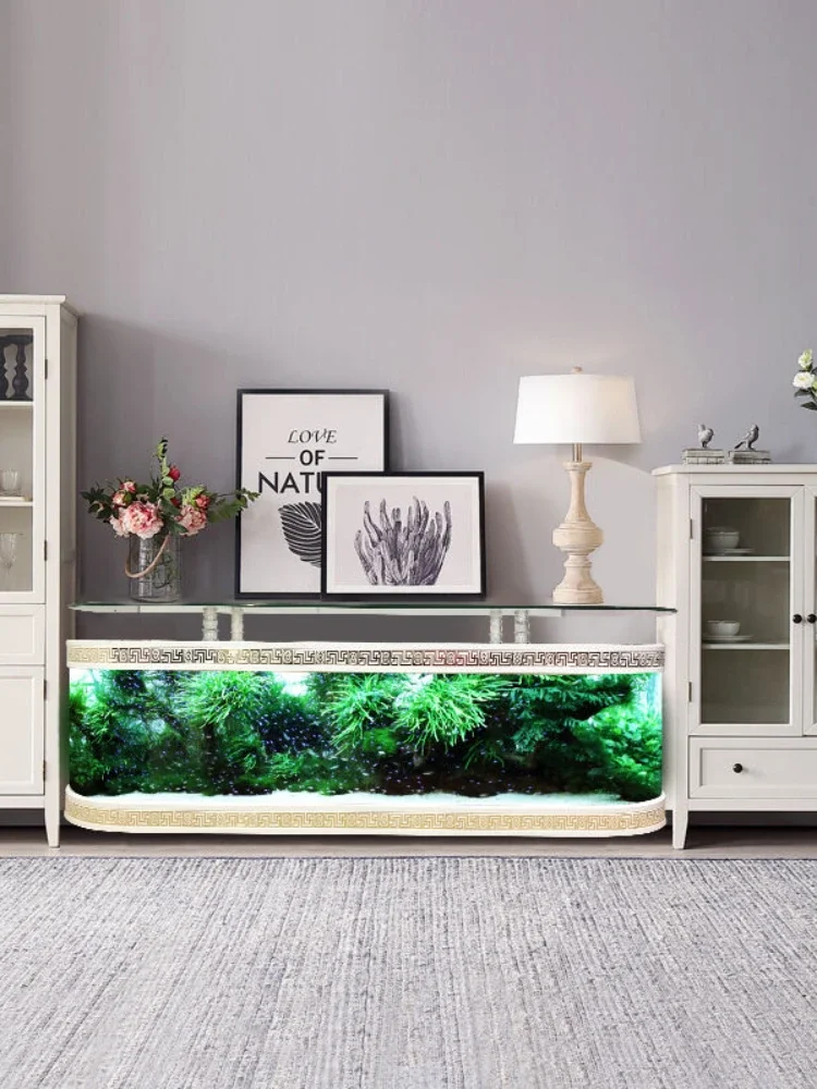 TV Cabinet Fish Tank Aquarium Creative Living Room Household Floor Fish Globe