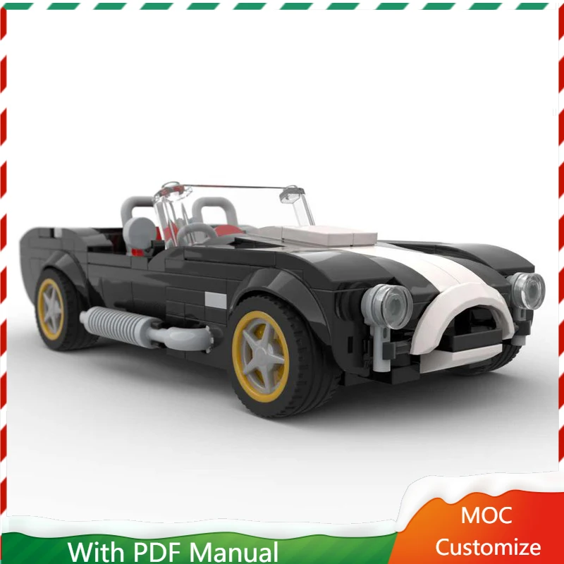 

255 Parts Moc Cool Technology Racing Supercar Model Building Blocks Speed Vehicle Bricks Toys Children Adults DIY Assembly Gifts