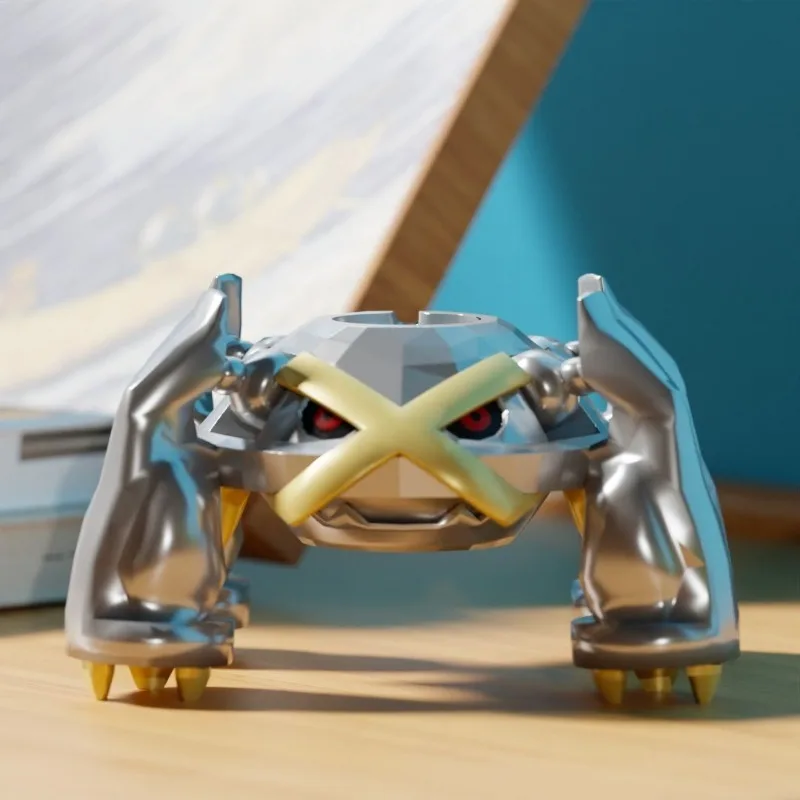 Metagross Uhr Ladestation Anime Charakter Uhr Ständer Kinderzimmer Dekoration Ornament Uhr Ständer Geburtstag Geschenke