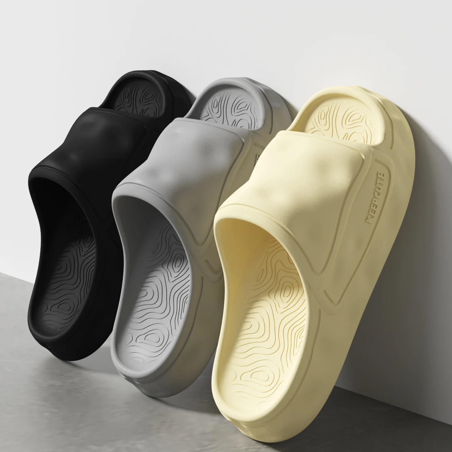 

Women's Summer Slide Sandals Thick Sole, Soft, Lightweight Indoor/Outdoor Slippers, Bathroom Non-Slip Open Toe Casual Flat Shoes